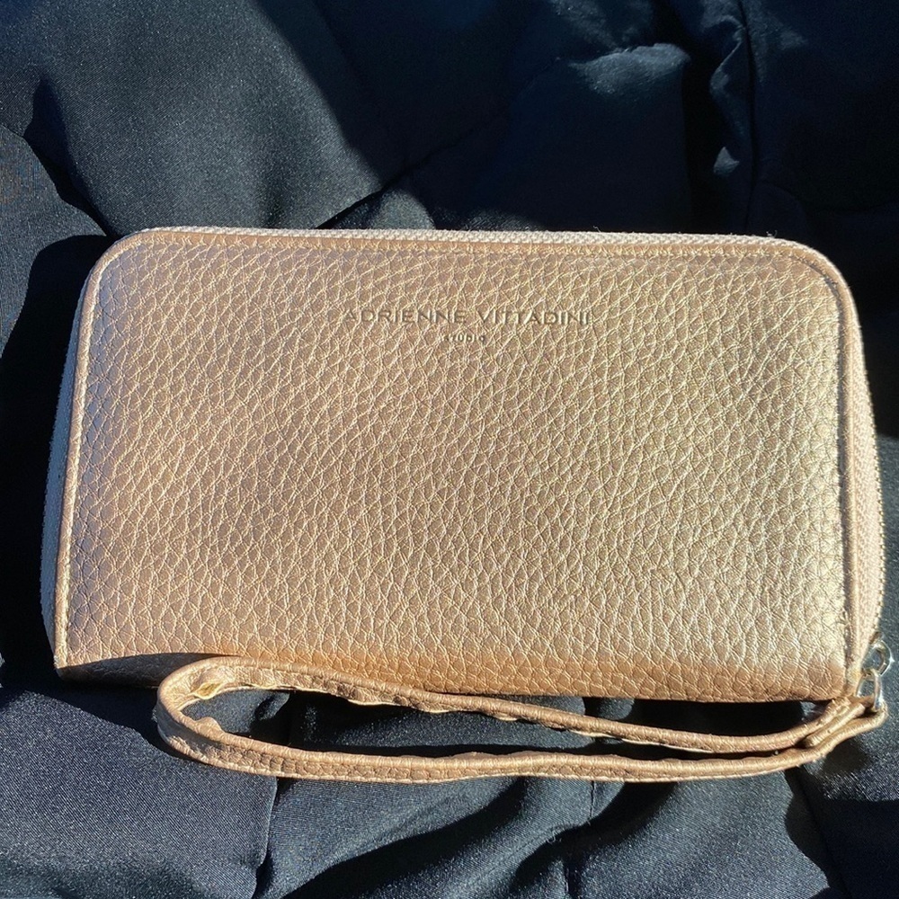 SALE! Adrienne Vittadini Gold Wristlet